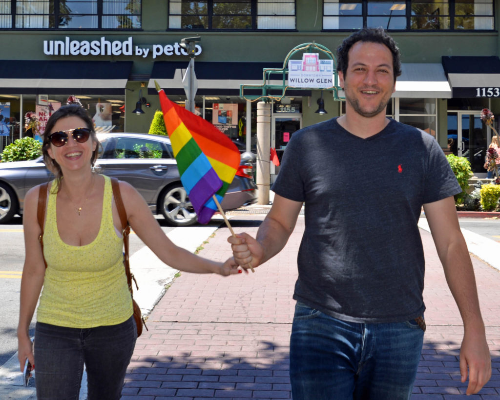 rainbow flag willow glen san jose